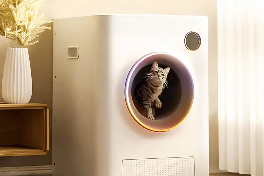 semi automatic litter box